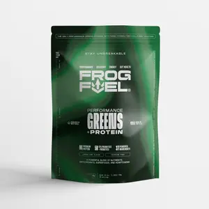 Frog Fuel Performance Greens – Nano-Hydrolyzed Grass-Fed Protein + Probiotics | 9g Protein, 7 EAAs, Energy & Muscle Support | Lemon Lime | 30 Servings