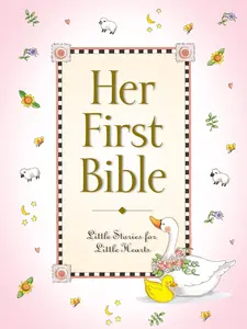 Her First Hardcover Bible with Bible Verses & 41 Stories - Easter Baskets, Christmas Stockings, First Communion, Baby Shower Birthday Gift for Young Readers