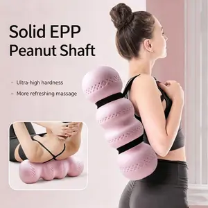 EPP material peanut ball foam roller, solid muscle relaxation massage fascia foam roller, yoga roller with moderate hardness, waterproof, non-slip and washable