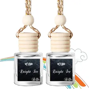 Viamod Knight Ice 2PCS Upgrade Scents Car Air Aroma Freshener 4ml Car Scents Auto Hanging Diffuser Bottles Remove Auto Odor Long-Lasting