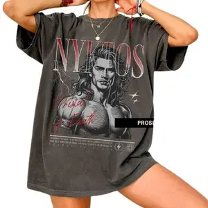 Epic Nyktos and Sera Fbaa T-Shirt - Blood and Ash, Flesh and Fire, Atlia Booktok Tshirt