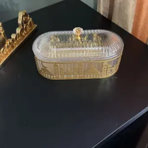 1pc Middle Eastern Festival Storage Tray, Dinnerware Candy Box, Home Decor, Party Decoration, Festival Party Tableware, Suitable for Ramadan