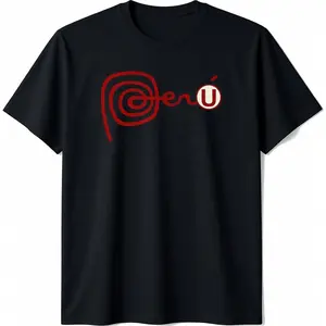 100%cotton Club Universitario de Deportes Peru Futbol Soccer T Shirt T-Shirt Fabric Menswear