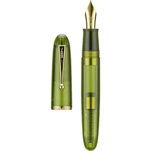 9019 Fountain Pen Dadao Series Green Acrylic #8 Heartbeat Fine Nib Large Converter Smooth Writing Instrument