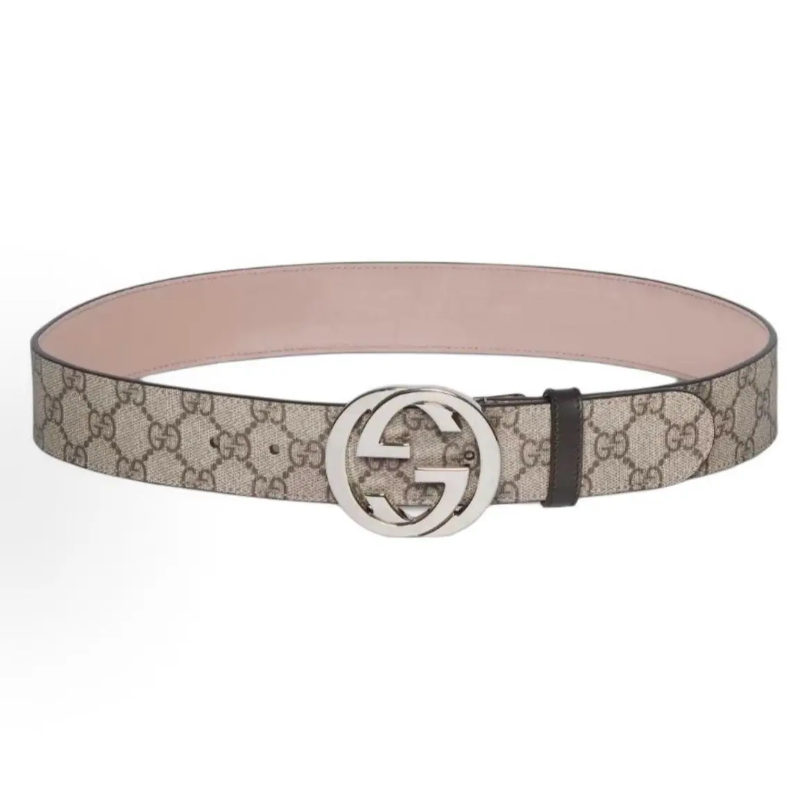 Pre-owned Brand New,Gucci Interlocking GG Supreme Belt