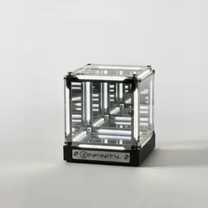 Aesthetic Infinity Mirror LED Cube Night Light, Premium-Look Ambient Light For Gaming Setup, Stream Desk, Esports Room & Chill Vibes