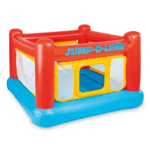 Intex Inflatable Jump-O-Lene Trampoline Bounce House with Crawl-Thru Door & Net Intex Inflatable Jump-O-Lene Trampoline Bounce House with Crawl-Thru Door & Net