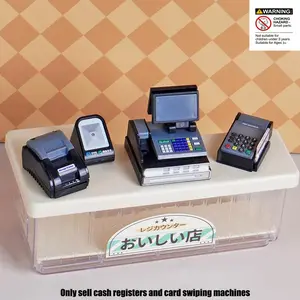 Cash Register Toy, 1 Box Simulated Cash Register Toy, Pretend Play Toy for Boys & Girls, Birthday Gift for Kids, Miniature Set