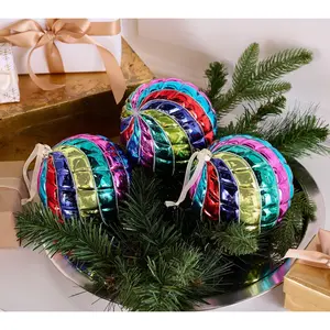 Fierce Home Set of 3 Oversized Jewel Tone Ornaments