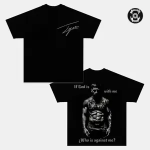 Ilia Topuria 'El Matador' Double Sided Graphic Tee, UFC MMA Fighter T-Shirt, Shadow Fighter Portrait Shirt, If God Is With Me Quote Tee, Vintage Fight Night Fan Merch, Cotton Streetwear Top, Gift Shirt for UFC Fans