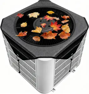 Air Conditioner Cover Universal 28x28, Central HVAC Screen, Outside Unit Shade, Heat Pump Mesh Protector, Full Leaf Guard, Round Compressor Net Defender for AC Outdoor Conditioners(28x28)