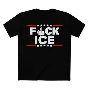 Unisex Fck Ice T shirt Anti Trump Anti Maga Fdt Protect Immigrants No Human Is Illegal Leftist