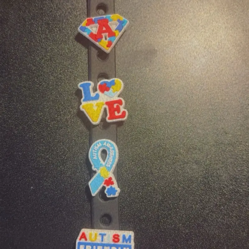Autism Awareness Bracelets - Colorful Design with "Love" and "Autism Friendly" Text - Perfect for Support and Awareness