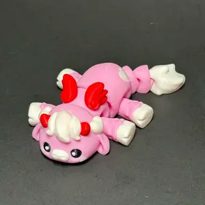 TheLazyFarmer - 3d Printed Valentines Highland Cow - Collectible Gift Figurine