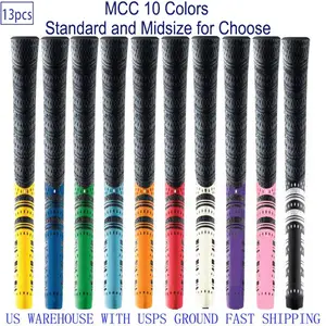 MCC Carbon Yarn Anti-Slip Golf Grip 13Pcs Standardsize/Midsize - Yarn Anti-Slip Golf Iron Club Grips for Enhanced Performance