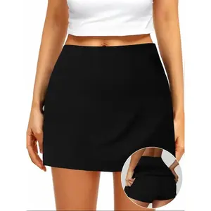 Women's Golf Skirt with Side Pockets High Waist Elastic Tennis Skirt for Sports Casual Daily Wear, Comfortable and Stylish Design, Casual Sporty Skirt