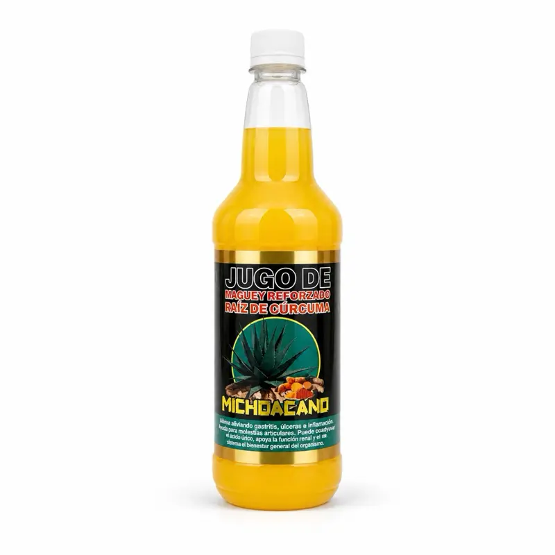 Maguey Juice with Tumeric Root- Jugo de Maguey Reforzado con Raíz de Cúrcuma