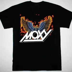 Moxy Band Album Special Black T-Shirt Fullsize Casual Cotton Fabric Menswear
