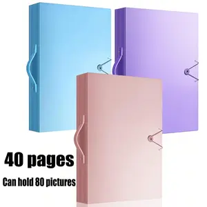 A3 Diamond Painting Storage Book for Kits, 40 Pages Fit 80 Artworks, Transparent Pockets, Sturdy Display Folder, Model Xinghao Wjj
