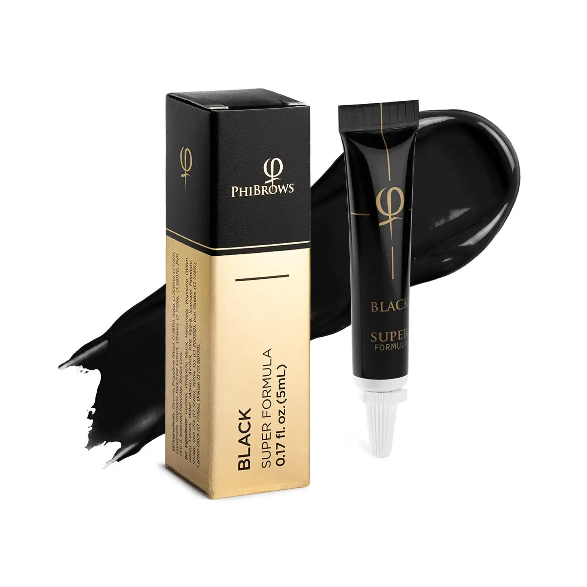 Phibrows Black SUPER - 1pc