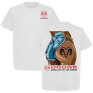 Dodge Ram Grab Life By The Horns T-Shirt, Dodge Ram Truck Lifestyle Shirt, Perfect for Truck & Car Enthusiasts, Full Size, Full Color