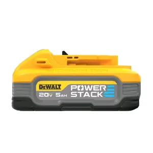 DeWalt PowerStack 20V 1-Pack Lithium-Ion Battery 5 Ah for XR PowerStack