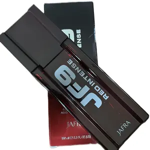 Jafra JF9 red intense Eau de parfum 3.3 fl oz for men glass bottle and box