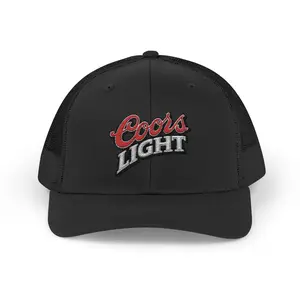 Coors Light Logo Snapback Trucker Cap | Beer Brand Embroidered Hat
