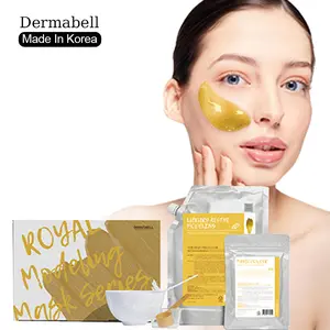 [Dermabell Official] Royal Gold Modeling Mask - Korean Gentle Skincare, Anti-Wrinkle & Moisturizing, Mild Gold Jello Mask for Radiant Skin 500g