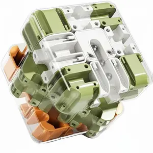3D Rotating Maze Blocks Challenge Toy Puzzle Cube, Develop Logical Thinking, Hand-Eye Coordination, Suitable for Kids over 3 Years, Holiday/birthday Gift