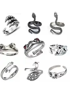 1 frog golden toad ring, retro vintage style, open ring design, personalized new style, can be worn alone or as a layered ring to match. Suitable for retro enthusiasts, trendy young people, and people with fun zodiac signs. It is a unique and eye-catching