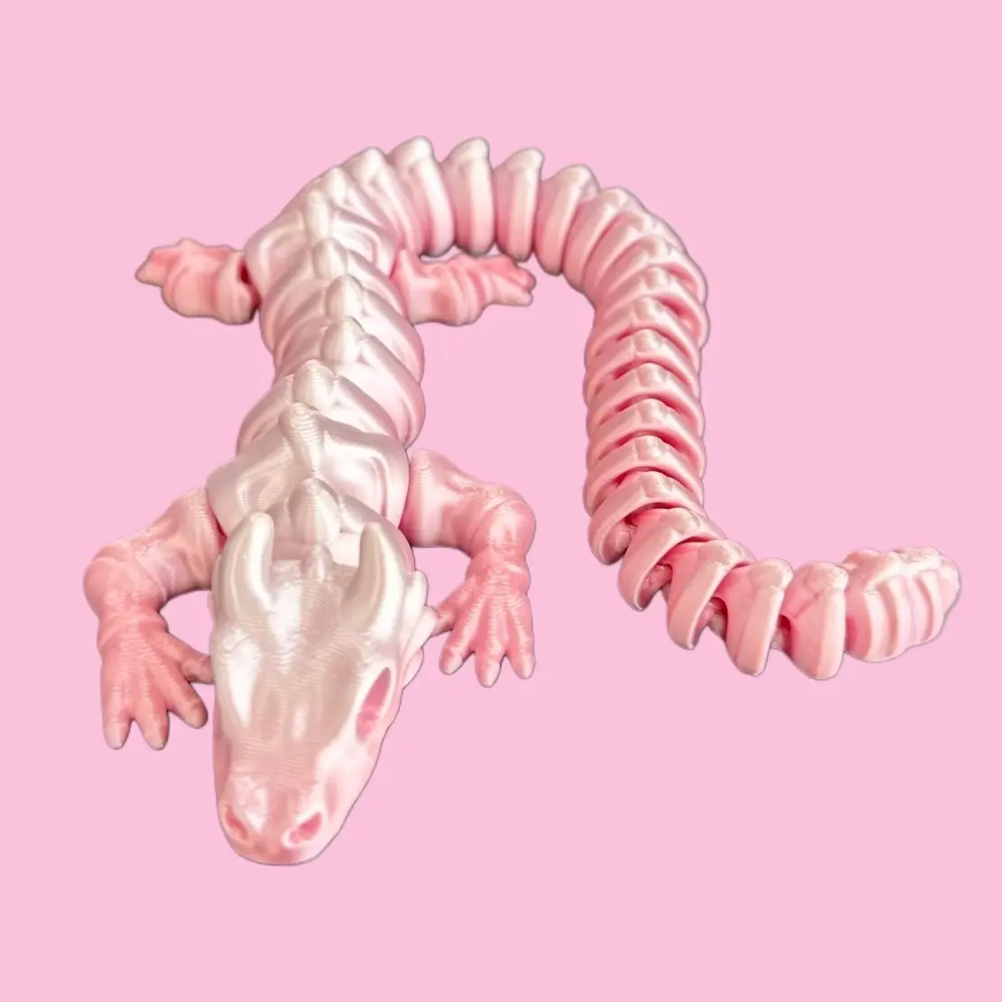 3D Printed Articulated SKELETON DRAGON Fidget Toy