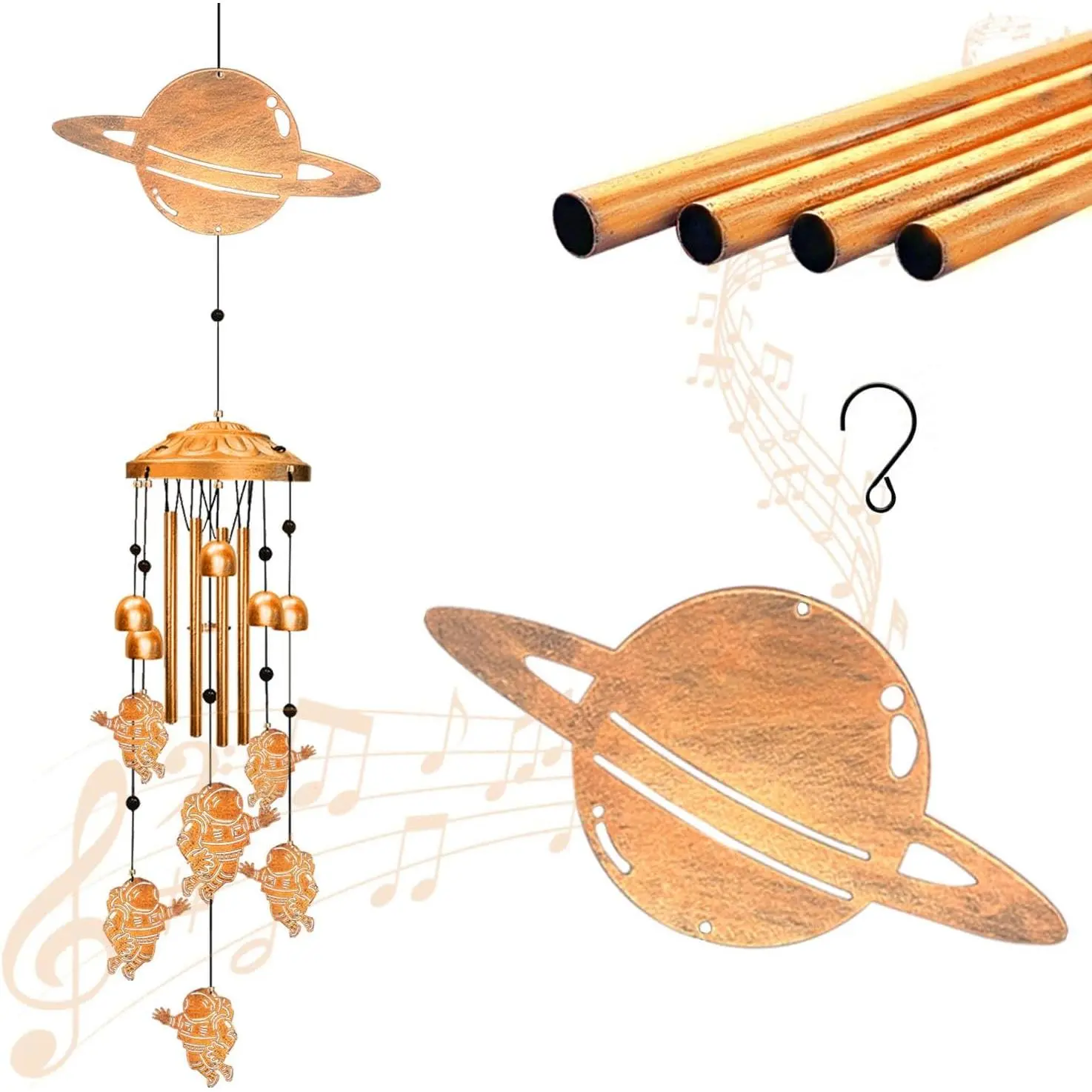 Astronaut Wind Chimes for Outside -  Shape Windchimes Outdoors, Memorial Astronauts Space Gifts, Metal Astronauts  Wind Chime Decorations, for /Porch/Yard/Garden/Decor
