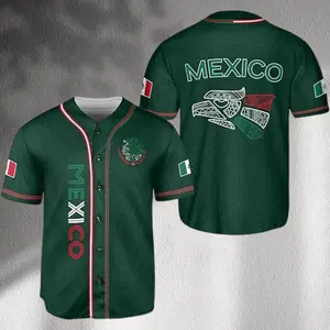 Mexico Baseball Jersey: Aztec Eagle, Coat of Arms - Unisex Fan Top