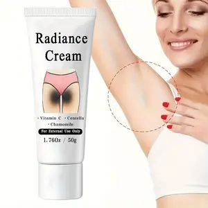 Snowflake Radiance Cream with Vitamin C, Niacinamide, and Centella Extract, Brightening Hydrating Moisturizing Skincare for Body, Armpits, Thighs, 50g