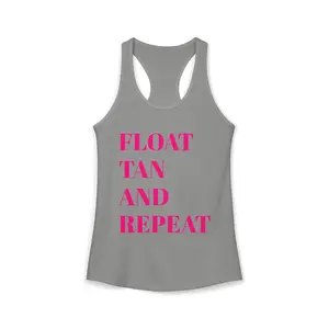 Women's Classic Sporty Racerback Tank, Cotton Fabric, Slim Fit Design