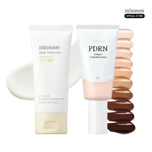[mixsoon Official] Sun N Tint Duo | PDRN Collagen Tinted Moisturizer+ Bean Sunscreen  | Natural Radiant Base, Hydration, Smooth Skin Finish & UV Protection | For Dull Skin