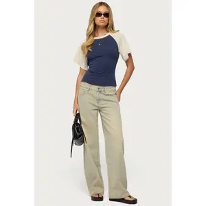 Raelynn Washed Low Rise Baggy Jeans