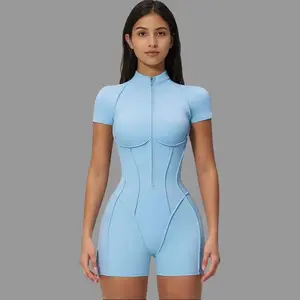 The Anew Zipper Romper