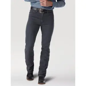 Wrangler Mens Cowboy Cut Slim Fit Jean - Charcoal Grey