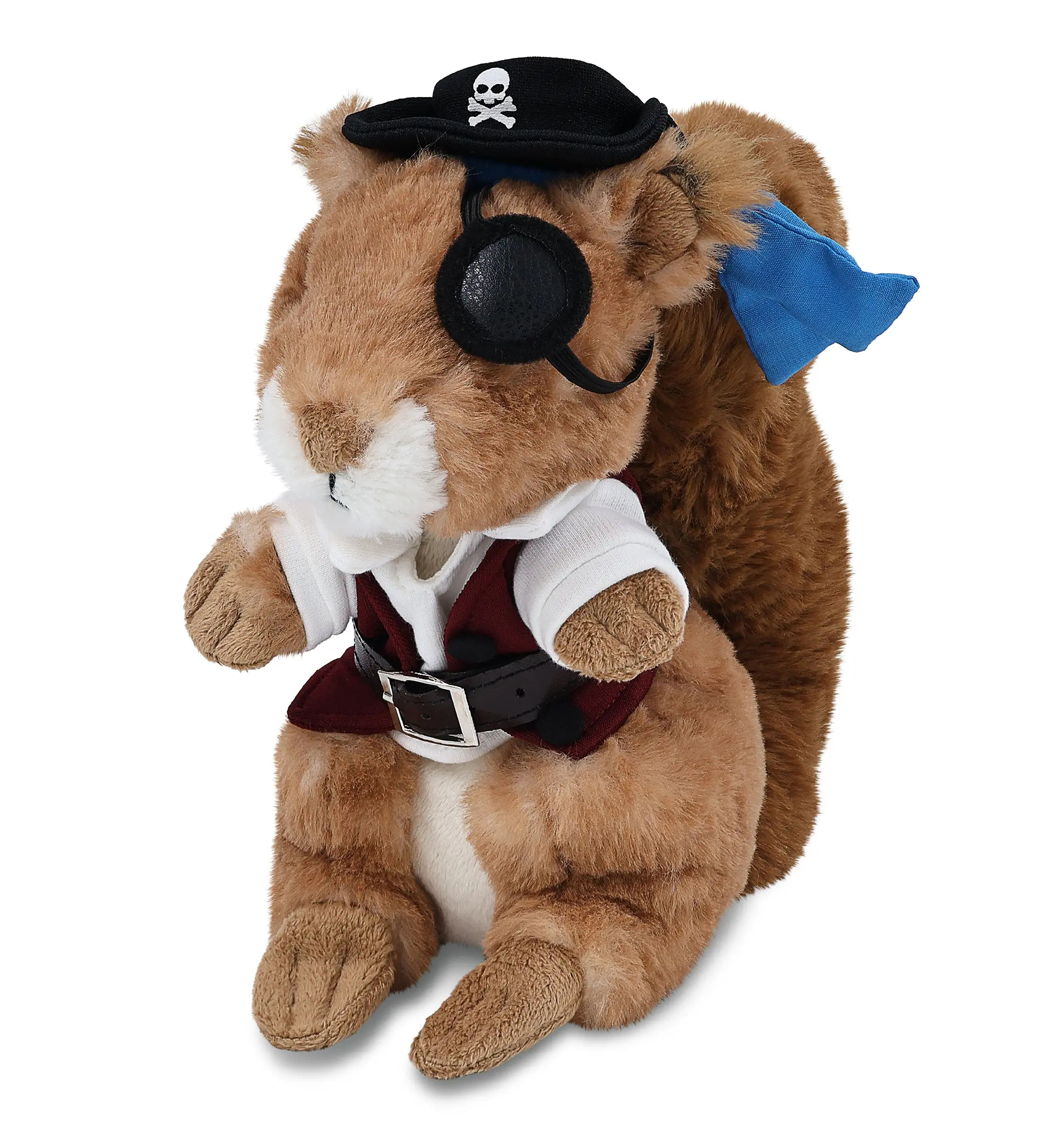 SUPER SOFT PLUSH - SQUIRREL WITH PIRATE DRESS UP