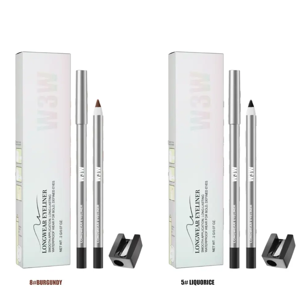 Waterproof Gel Eyeliner Pencil - Smooth Creamy Glide Texture, Smudge-Resistant, Precision Application for Winged Looks & Inner/Outer Eyelids, Daily & Night Makeup Use