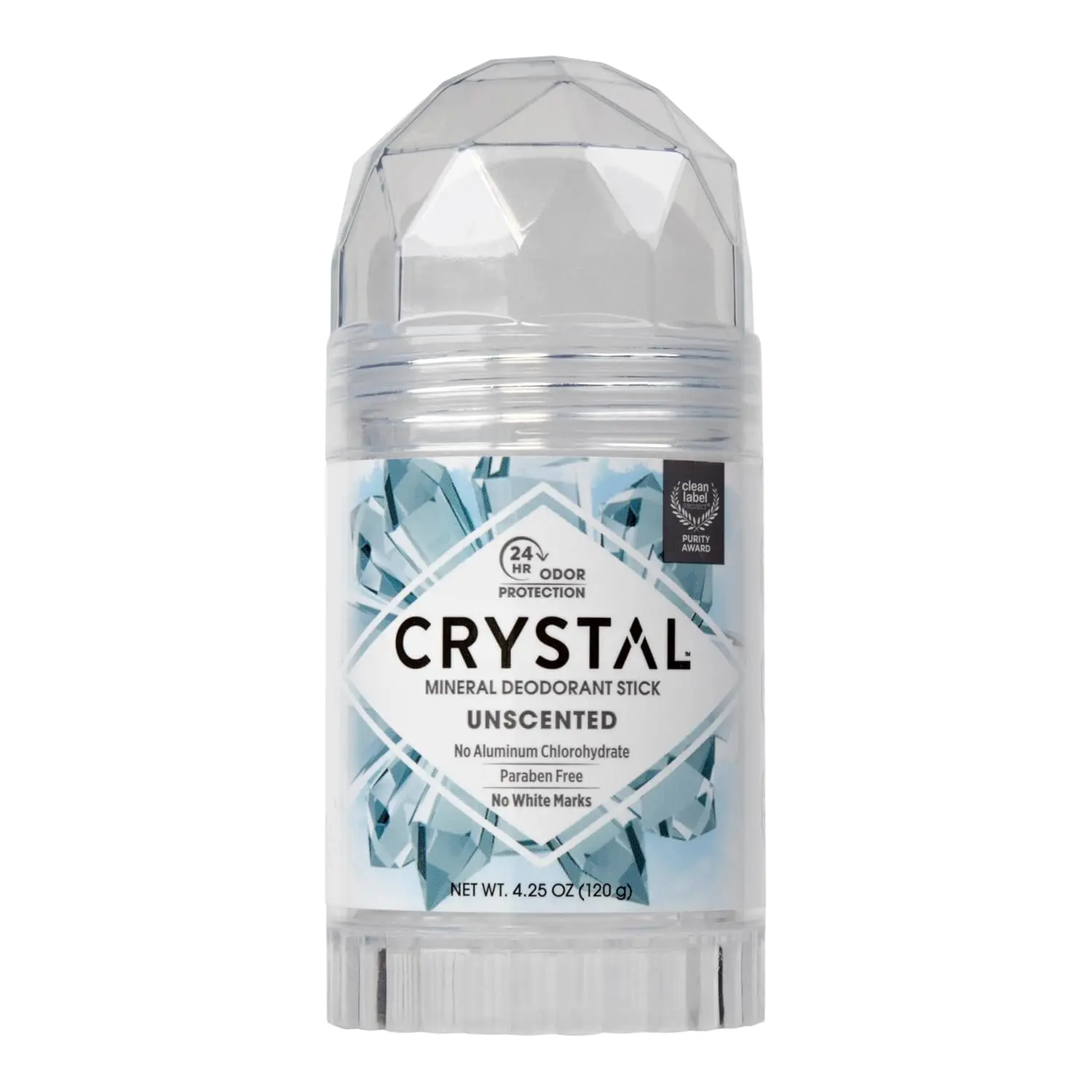 CRYSTAL Mineral Deodorant Stick, Unscented, 4.25 oz