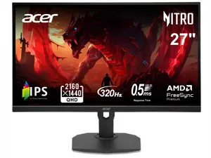 Acer Nitro 27 inch WQHD 2K 1440P 320HZ IPS with AMD FreeSync Premium 0.5ms, sRGB 99% Gaming Computer Monitor XF273U F3bmiiprx