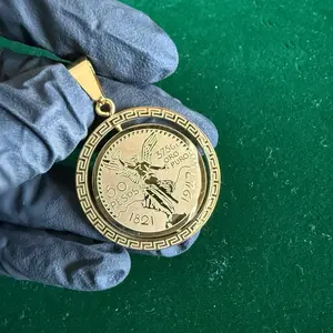 50 Peso Micro Spinner Pendant (Gold)