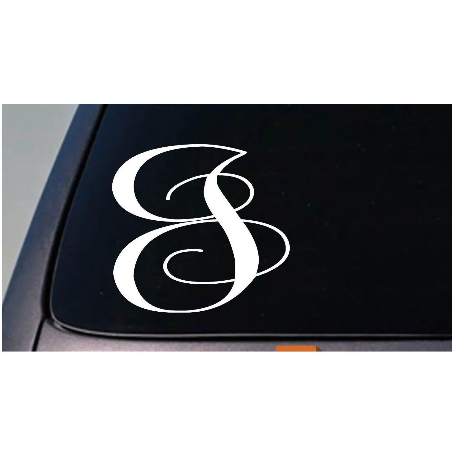 LETTER J 6" monogram sticker decal truck car window teach craft initials *D781*