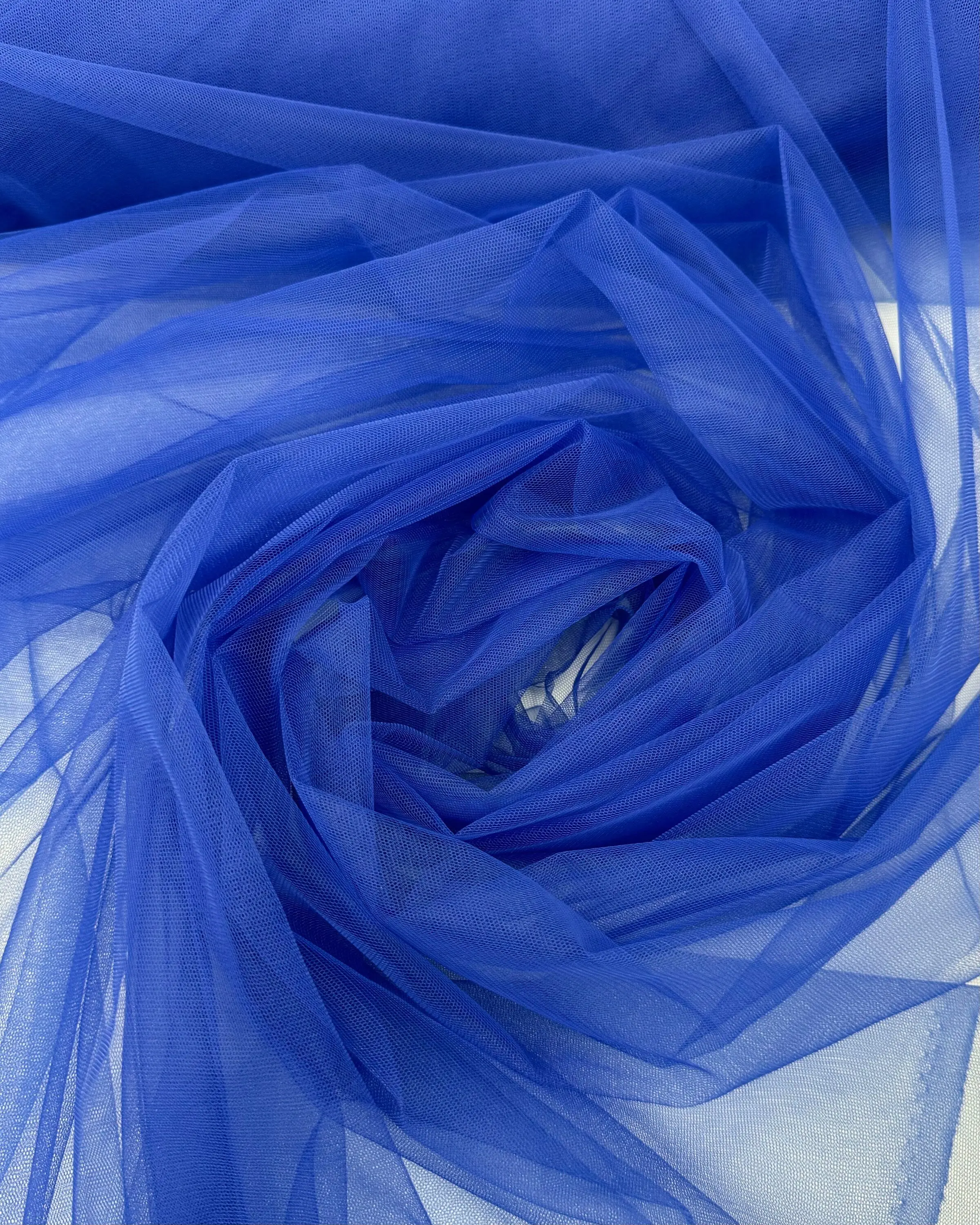 Royal Blue Stretch Netting Fabric