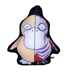 Pokey Anatomy Pillow | Unique Psychic Duck Pokè Pillow | Metal AF decor | One-of-a-kind FAN ART CUSTOM