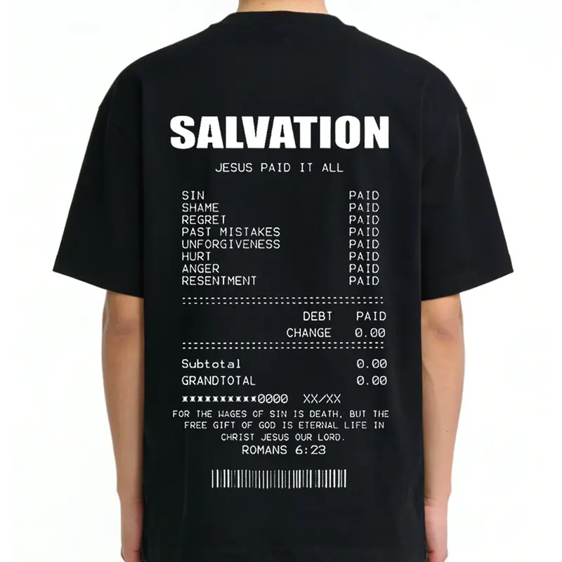 Men's Christian Style Scripture-Inspired Religious Imagery Cartoon Hoodie - Opaque Pullover, Cozy, Minimalist, Breathable, Machine-Washable Casual Autumn Winter Streetwear Top (Black Monochrome)