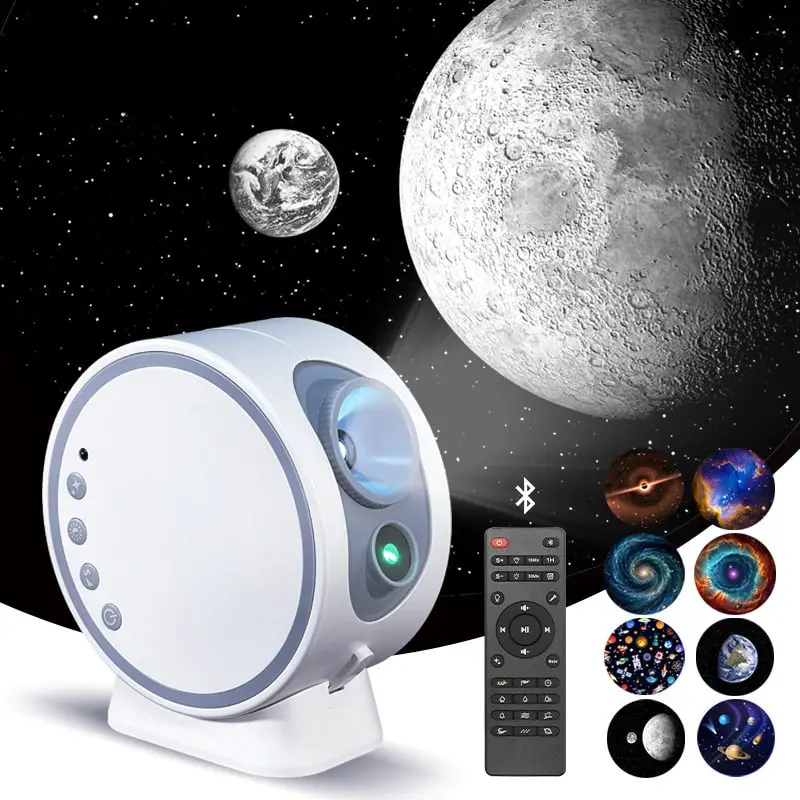 Galaxy Projection Lamp with Stereo Speaker, Adjustable Focus, 12 Sleep Noise Options, Room Decor, Atmosphere Lighting, Birthday Gift, Christmas Present, Party Lighting Decoration, Novelty Lighting